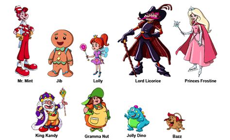 candy land Candyland Board Game Characters, Original Candy Land Characters, Candyland Characters Image, Candy Land Characters Printables, Candyland Game Pieces Diy, Candy Land Characters Costumes, Candyland Characters Costumes, Mr Mint Candyland, Candyland People