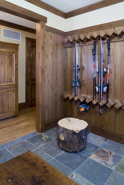 Ski locker room