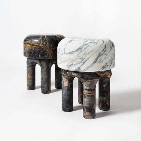 Tommaso Spinzi - Medusa Side Table Marble Furniture Design, Wabi Sabi Furniture, Marble Stools, Centre Tables, Marble Furniture, Motion Graphics Design, Furniture Side Tables, Table Stool, Design District