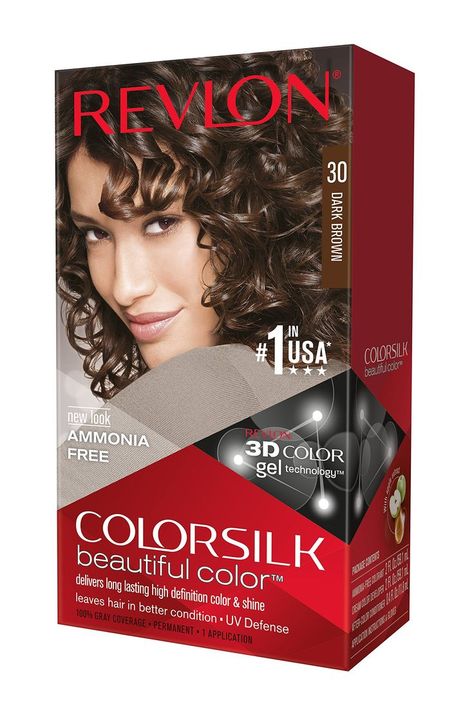 Revlon ColorSilk Hair Color, 30 Dark Brown 1 ea (Pack of 3) 3d Hair Color, 3d Hair, Revlon Colorsilk, Hair Solution, Hair Color Brands, 3d Color, Brown Hair Dye, Dimensional Color, Hair Dyes