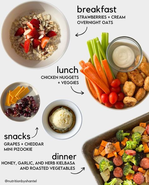 Shantel Taylor, B.S. in 🍋🥬🍉 on Instagram: “Laid back day of eats + a treat 😋 Here’s a little meal planning inspo to start off your brand new week! P.S. Swipe to see just a few of…” Healthy Balanced Meal Plan, Nutrition By Shantel, Model Diet Meal Plan, Shantel Taylor, Healthy Daily Meals, Nutrition Meal Plan, Day Of Eating, Daily Meal Plan, Clean Eating Meal Plan