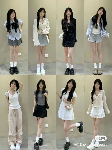 Class Party Outfits, Cute Outfits Japan, Sawako Style Outfit, Sawako Outfits Inspired, Sawako Inspired Outfits, Su Zaizai Outfits, Sawako Outfit Ideas, Sawako Fits, Sawako Outfit