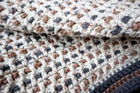 Blanket Crochet Pattern Beginner, Campfire Blanket, Easy Crochet Afghan, Crochet Granny Square Throw, Beginner Blanket, Easy Blanket Pattern, Crochet Pattern Beginner, Easy Blanket, Purple Mountains