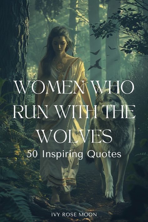 Read on via the blog for 50 of the best quotes from Clarissa Pinkola Estes's masterpiece "Women Who Run With the Wolves"🌹 wild woman | wild woman archetype | archetypal psychology | women's healing   *Photo created using Midjourney Wild Spirit Quotes, Wild Woman Archetype, Wild Women Quotes, Positivity Tattoo, Quotes From Women, Wild Quotes, Wild Feminine, Clarissa Pinkola Estes, Mystic Quotes