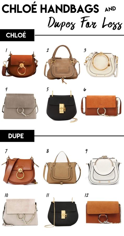 Designer Chloe Faye Drew Marcie handbags and their less expensive purse dupes Handbags Closet, Simple Purses, Purses Aesthetic, Aesthetic Handbags, Expensive Purses, Closet Luxury, Affordable Handbags, Handbags For College, Purse Boutique