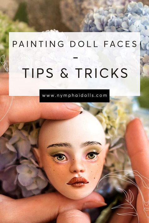 How To Paint Doll Eyes, Painting Doll Eyes, Repainting Doll Faces, Fantasy Art Dolls Tutorial, Porcelain Doll Makeover, Porcelain Doll Repaint, Repaint Doll Face, How To Paint Doll Faces, Painted Doll Faces