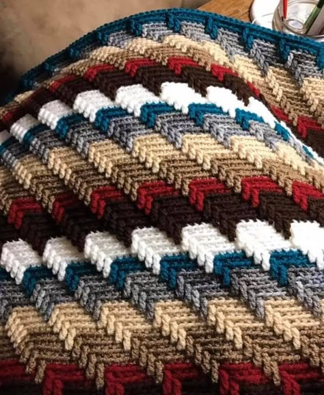 Arrow Crochet Blanket, South Western Crochet Blanket Patterns, Crochet Apache Tears Blanket, Free Afghan Crochet Patterns Beautiful, Crochet Southwestern Blanket Pattern Free, Aztec Crochet Blanket Pattern Free, Southwestern Crochet Patterns, Autumn Afghan Crochet Patterns, Southwest Crochet Blanket