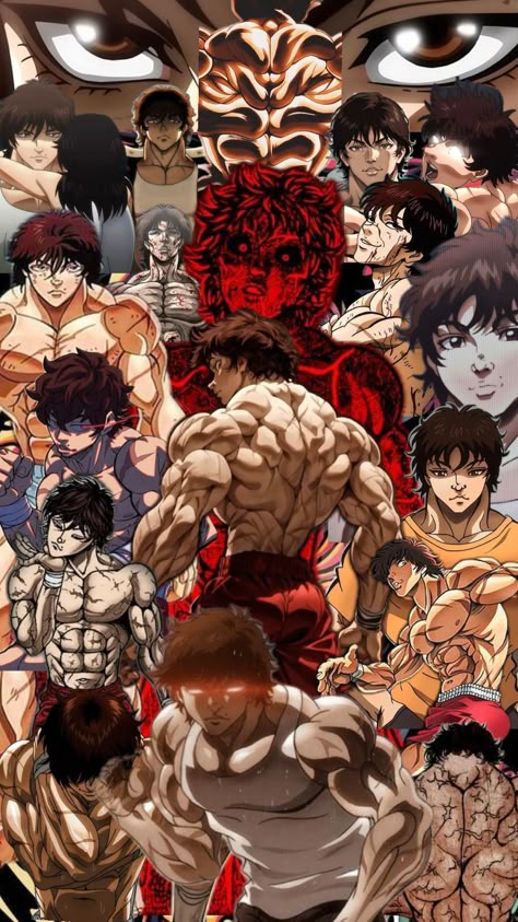 Baki Body, Baki Aesthetic, Hanma Baki, Martial Arts Anime, Baki The Grappler, Gym Wallpaper, Baki Hanma, Kengan Ashura, Dragon Ball Painting