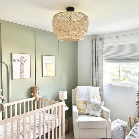 Rattan Nursery Light, Rattan Light Fixture Nursery, Nursery Chandelier Gender Neutral, Tall Ceiling Nursery, Beach Bedroom Lighting, Nursery Light Shade, Neutral Nursery Light Fixture, Ceiling Light Nursery, Nursery Lights Ceiling