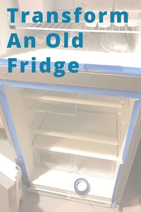 Is your fridge working perfectly, but has a dingy look? Give it a facelift on a budget with this great painting hack. diy | fridge | diy fridge transformation | transformation | diy | diy home decor | diy decor | fridge | updated kitchens | kitchen | diy kitchen updates | Bar Fridge Ideas, Old Refrigerator Ideas, Fridge Transformation, Fridge Cover Ideas, Diy Fridge Makeover, Professional Fridge, Ugly Fridge, Diy Kitchen Updates, Fridge Diy