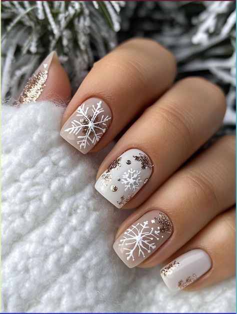 December Nails, Christmas Gel, Cute Christmas Nails, Christmas Nails Easy, Christmas Gel Nails, Makijaż Smokey Eye, Nails Easy, Thanksgiving Nails, Nail Swag