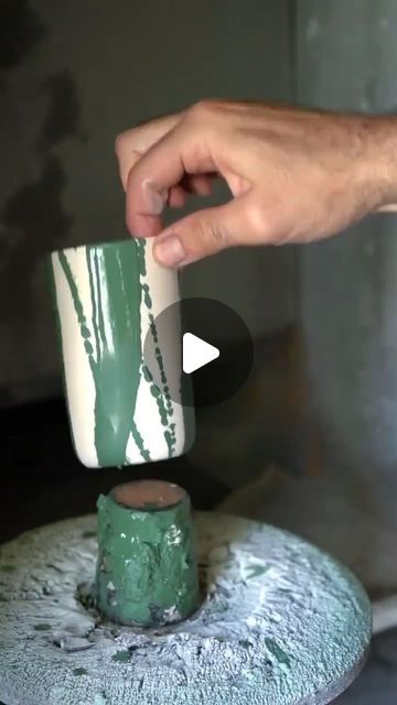 Discover a world of ceramics! on Instagram: "Could you make a cup like this yourself? 🤎  Find stunning ceramic creations at: www.crafty-clayworks.com  𐃭 𐃢 𐃡 𐃨 𐃰 𐃬  In the pottery studio, where magic takes flight, I dip the cups in glaze, a wondrous sight. With brushes and buckets, in colors so grand, I coat the pottery cups with a steady hand.  Glaze cascades down, like a waterfall's flow, Covering the cups in a shimmering glow. Each layer applied, with meticulous care, Creating a surface that's smooth and fair.  Cool work-process by the talented @julientruchonceramics 🤎  𐃭 𐃢 𐃡 𐃨 𐃰 𐃬  #makersmovement #handmadeceramic #instaceramics #instapottery #ceramiclicious #ceramics #pottery #potterylife #ceramiclife #claylife #ceramicstudio #instapottery #instaceramic #contemporaryceram Dip Glazing Pottery, Splatter Glaze Pottery, Pottery Glass Ideas, Easy Slab Pottery, Dip Glaze Pottery, Pottery Mug Glaze Ideas, Glazing Ideas For Pottery, Glaze Combos For Pottery, Glazing Techniques Pottery