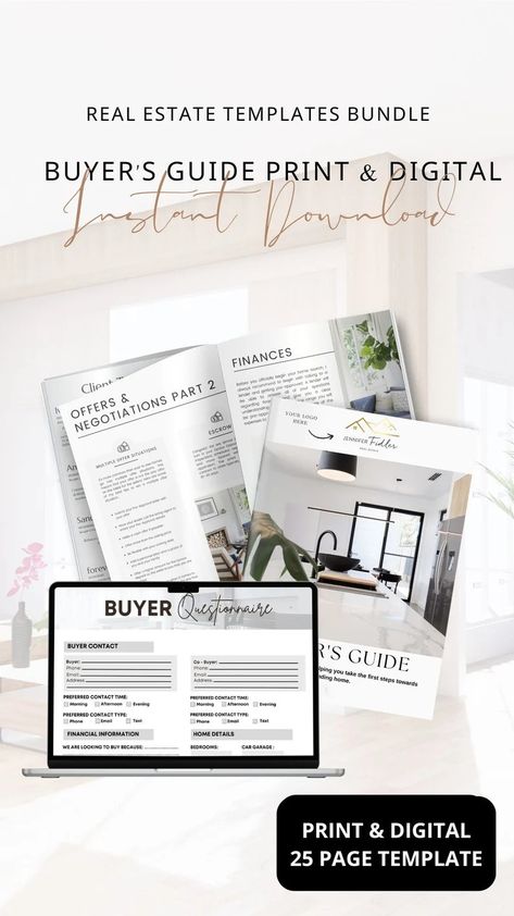 Buyer Guide Real Estate Home Buying Process Guide Realtor Buyer Packet Buyer Presentation Real Estate Template Buyers Guide Instant Download - Etsy UK Real Estate Buyers Packet, Real Estate Guide, Real Estate Agent Marketing, Real Estate Buyers, Real Estate Templates, Home Buying Process, Buying Process, Buyers Agent, Buyers Guide