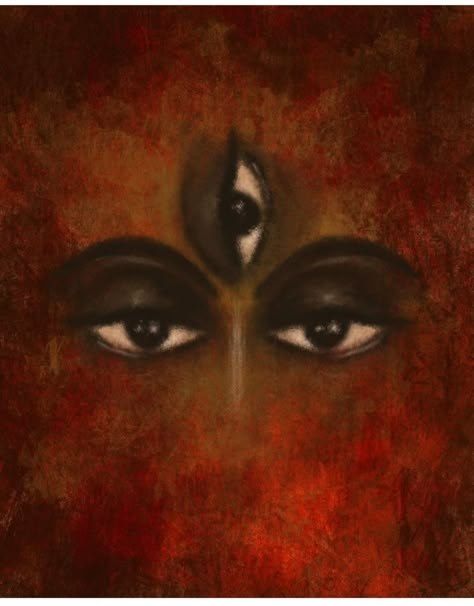 Devi Bhairavi, Durga Aesthetic, Durga Eyes, Linga Bhairavi Devi, Shiv Kali, Bhairavi Devi, Linga Bhairavi, Kali Art, God Family Tree