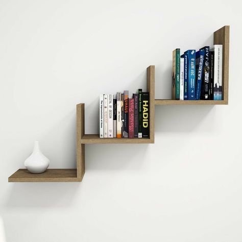 Gracie Oaks Ernst Floating Shelf | Wayfair.co.uk Wall Book Shelf Ideas, Bedroom Shelving Ideas, Bedroom Shelving, Etagere Cube, Accent Shelf, White Wall Shelves, Floating Bookshelves, Modern Wall Shelf, Bookshelf Ideas