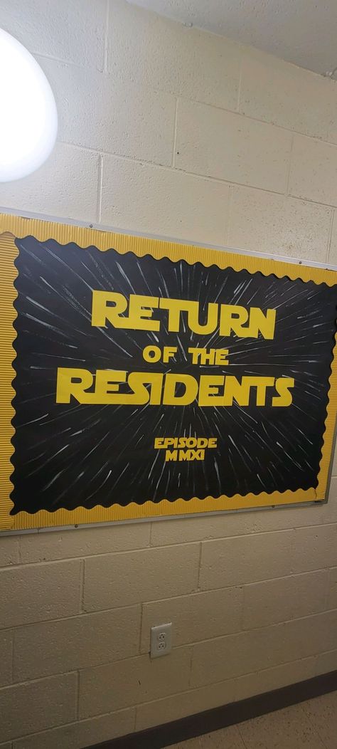 Star Wars, RA, Male Ra Bulletin Boards, Bulletin Boards Ideas For College, Ra Bulletin Board Themes, Drama Club Bulletin Board Ideas, Nhs Bulletin Board, Meme Ra Bulletin Board, Resident Director College Res Life, Welcome College Bulletin Boards, Ra Dorm Room Ideas Resident Assistant