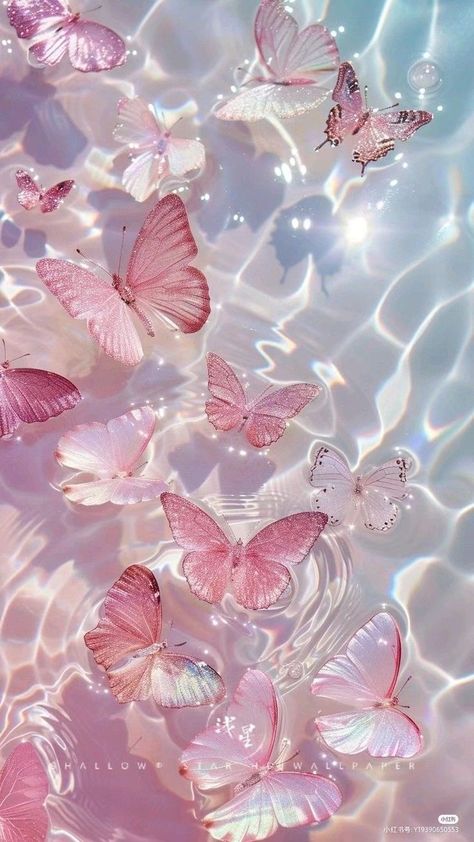 Beautiful Summer Wallpaper, Jelly Wallpaper, Glittery Wallpaper, Desain Quilling, Pretty Wallpapers Tumblr, Cute Summer Wallpapers, Floral Wallpaper Iphone, Pink Wallpaper Backgrounds, Butterfly Wallpaper Backgrounds