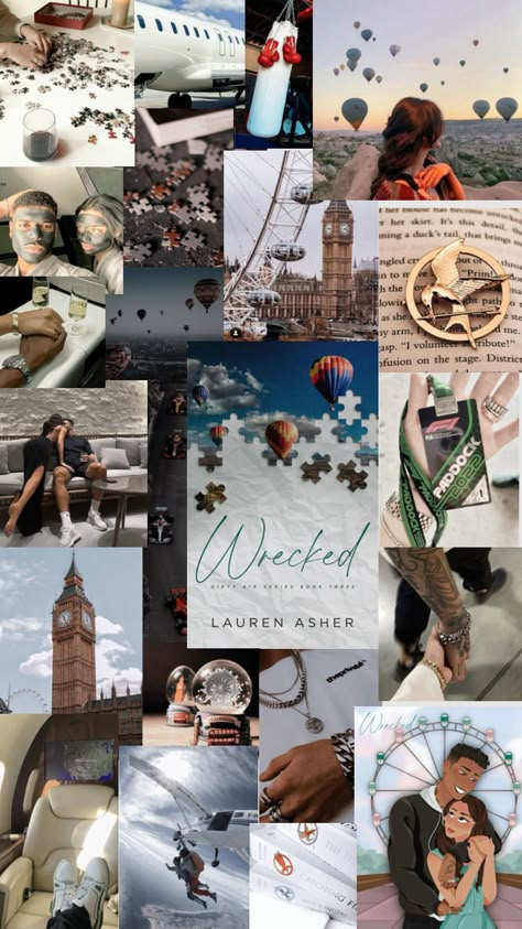 Book Esthetics, Wrecked Lauren Asher, Diy Book Art, Lauren Asher Aesthetic, Romance Books Aesthetic, Books Edits, Booktok Aesthetic, Books Recs, Art Of Books