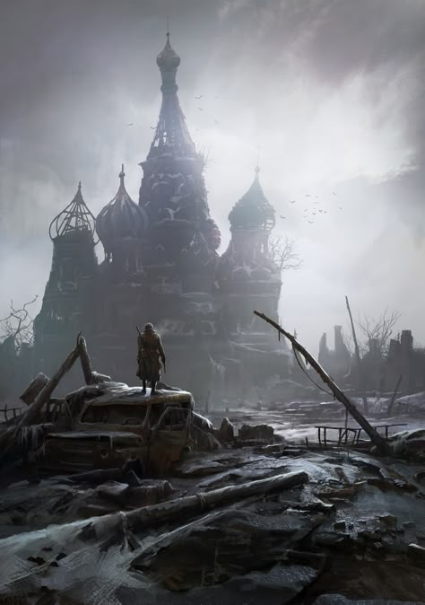 Metro Fanart, Chernobyl 1986, Metro Last Light, Apocalypse Landscape, The Hunting Party, Dystopian Art, Metro Exodus, Apocalyptic Art, Apocalypse Character