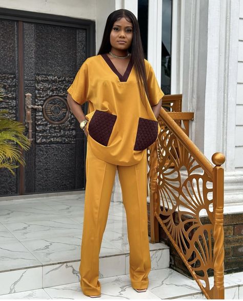 Female 2 Piece Outfit, African Top And Trousers For Ladies, Ankara Trousers For Ladies, Top And Trousers Outfit Ankara For Women, Latest Top And Trouser For Ladies, Plain And Pattern Trouser And Top Styles For Ladies, Trouser And Shirt Styles For Ladies, Ankara Trouser And Shirt For Ladies, Vintage Trousers And Top For Ladies