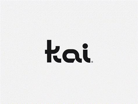 Kai Logo Wordmark japanese sushi minimal bespoke typography logotype logo design wordmark logo identity branding brand Wordmark Logo Inspiration, Japanese Logo Design Inspiration, Japanese Typography Design, Japanese Branding Design, Japanese Branding Design Logos, Logotype Typography Logo, Japan Logo Design, Bespoke Typography, Made In Japan Logo