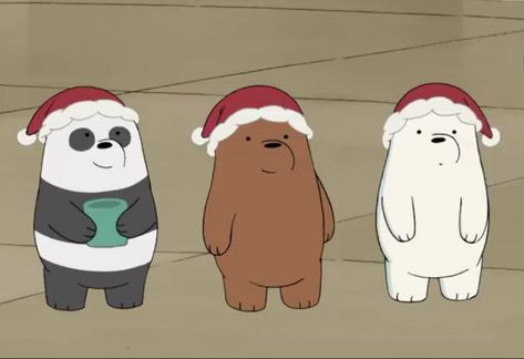 Christmas Aesthetic Matching Pfp, The Three Bare Bears, Cartoon Trio Pfp, Us In Another Universe Trio, 3 Bears Cartoon Wallpaper, 3 Person Matching Pfp Christmas, Christmas Group Pfp, Christmas Trio Matching Pfp, 3 Best Friends Pfp