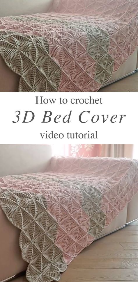 Crochet Triangles Bed Cover Anyone Can Make | CrochetBeja Triangle Blanket Crochet Pattern, Elegant Crochet Afghan Patterns, Crocheted Bedspreads Pattern, Crochet Bed Runners Ideas Free Pattern, Crochet Bed Runner Free Pattern, Crochet Duvet Cover Pattern, Crochet Bed Scarf Pattern Free, Free Crochet Bedspread Patterns, Crochet Duvet Cover