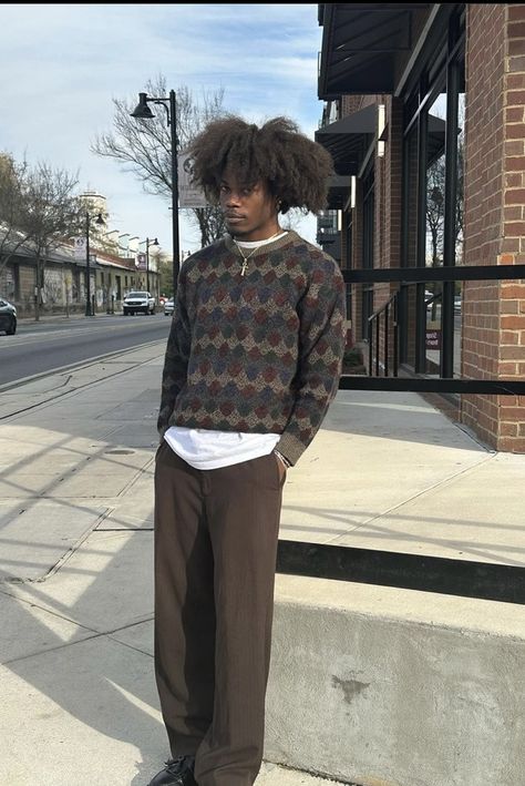 Country Club Male Outfits, Outfit Ideas Men Casual Simple, Earthy Streetwear Men, New York Streetwear Aesthetic, Guy Outfits Inspiration, Minimalist Street Style Men, Black Guys Fits, Thrifted Fits Men, Men Outfit Inspo Winter