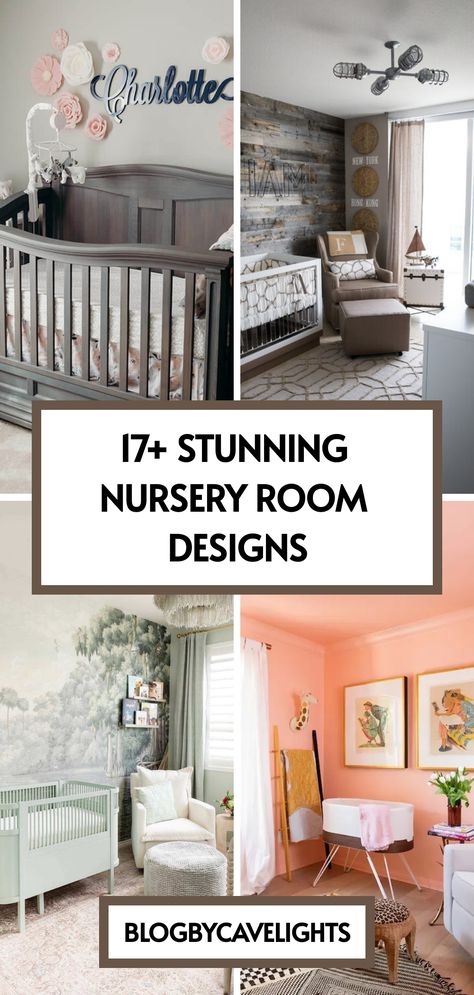 17 nursery room designs Grandma's Nursery Ideas, Simple Baby Nursery Ideas, Baby Room Grey, Simple Baby Nursery, Stunning Nursery, Infant Room Ideas, Purple Nursery Decor, Round Cribs, Blush Pink Nursery