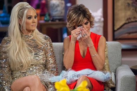 Bunnygate The Real Housewives of Beverly Hills from The Biggest Real Housewives Reunion Fights on E! Online Kathy Wakile, Caroline Manzo, Kim Richards, Carole Radziwill, Kim Zolciak Biermann, Eileen Davidson, Tamra Judge, Kim Zolciak, Erika Jayne