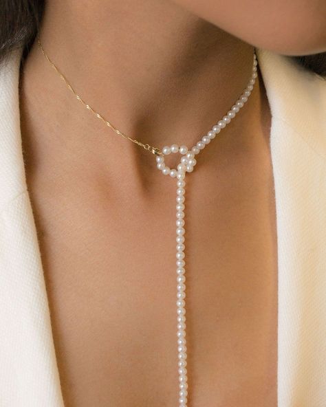 قلادات متدلية, Pearl Lariat, Diy Jewelry Unique, Beaded Necklace Diy, Handmade Jewelry Tutorials, Jewelry Accessories Ideas, Everyday Luxury, Handmade Fashion Jewelry, Fancy Jewellery