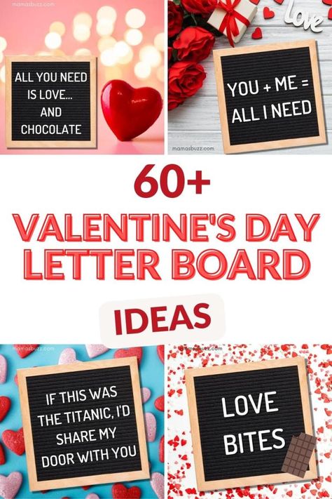 60+ Valentine’s Day Letter Board Ideas (Short, Funny & Cute) Valentine Chalkboard Art, Cute Valentine Sayings, Short Valentine Quotes, Cute Valentines Day Quotes, Letter Board Ideas, Letter Board Quotes, Valentines Quotes Funny, Message Board Quotes, Valentines Day Words