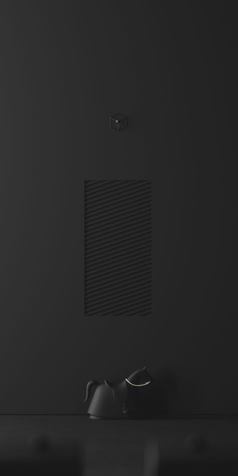 Black | Full CGI on Behance Black Architecture, Black Interiors, Black Interior Design, Iphone Wallpaper Hd Nature, Black Inspiration, Black Phone Wallpaper, Dark Phone Wallpapers, Lighting Trends, Dark Interiors