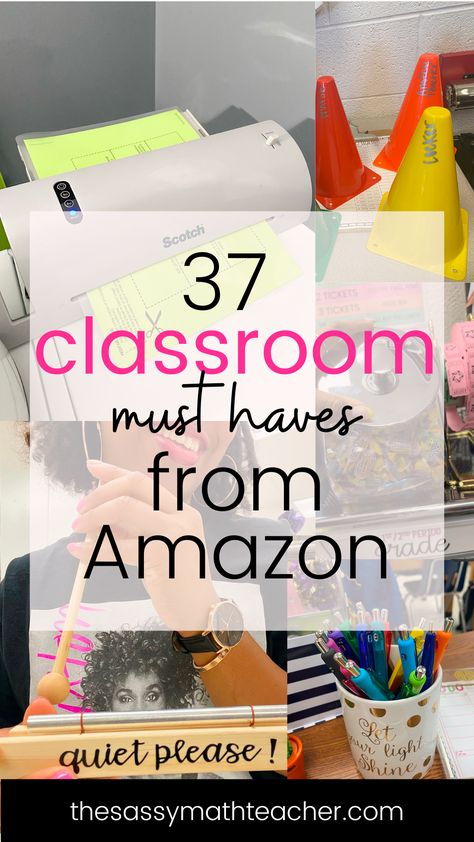 amazon-classroom-must-haves-middle-school Facs Classroom Organization, Classroom Organization Middle School Science, Classroom Decor List, Middle School Teacher Supplies, Organized Classroom Middle School, 4th Grade Must Haves, Middle School Classroom Decorating Ideas Bulletin Boards, Shein Classroom Finds, 5th Grade Teacher Must Haves