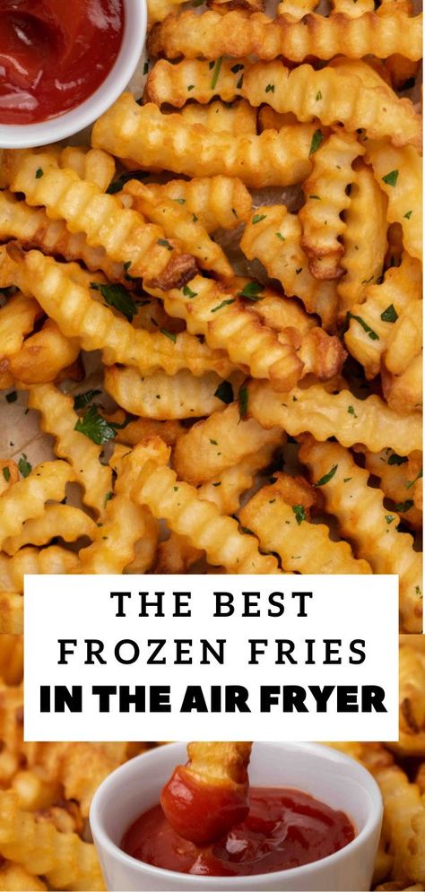 Air Fryer Recipes French Fries Frozen, Frozen French Fries In Air Fryer Oven, Air Frying Frozen French Fries, Oven Air Fryer French Fries, Easy Beginner Air Fryer Recipes, Air Fried Frozen French Fries, Airfryer Recipes For College Students, Airfry Frozen French Fries, Frozen Crinkle Fries In Air Fryer