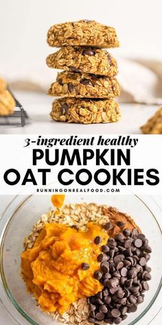 39 reviews · 20 minutes · Vegan Gluten free · Serves 12 · Healthy Pumpkin Oat Cookies Pumpkin Oat Cookies, Clean Sweets, Pumpkin Oats, Oat Cookies, Energy Snacks, Pumpkin Everything, Makanan Diet, Protein Balls, Healthier Food