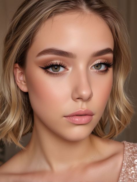 Light Clean Makeup Look, Pale Skin Smokey Eye, Morning Makeup Look Natural, Morning Makeup Look, Teen Makeup Looks, Popular Makeup Looks, Makeup For Pale Skin, Makeup No Makeup Look, Teenage Makeup