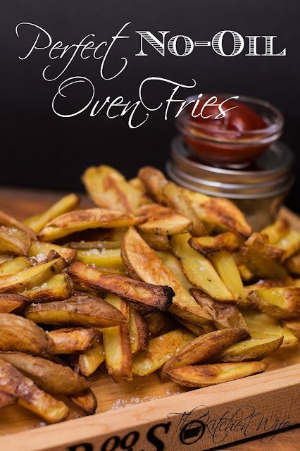 No Oil Potatoes, Oil Free Fries, Oil Free Potato Recipes, No Oil Cooking, The Starch Solution Recipes, Vegan No Oil Recipes, Mcdougall Starch Solution Recipes, Potato Diet Recipes, Wfpb Recipes No Oil