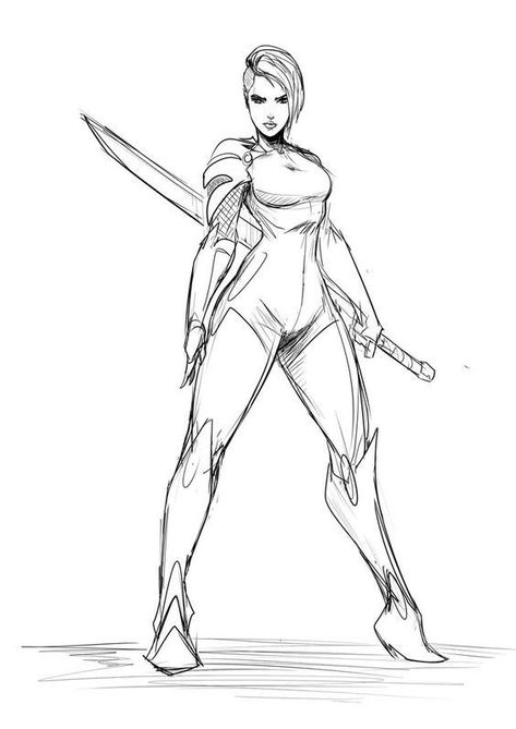 Female Action Poses, Samurai Drawing, Dynamic Poses Drawing, Action Poses Drawing, Drawing Figures, Warrior Drawing, Anime Drawing Books, Anatomy Sketches, Canine Art