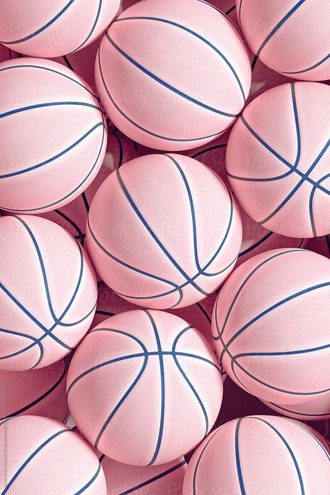 Pastel Pink Basketball Balls forming Background Pink Sports Aesthetic, Sports Background Aesthetic, Vintage Basketball Aesthetic, Basketball Balls, Basket Aesthetic, Basketball Aesthetic, Sports Background, Pink Basketball, Vertical Jump