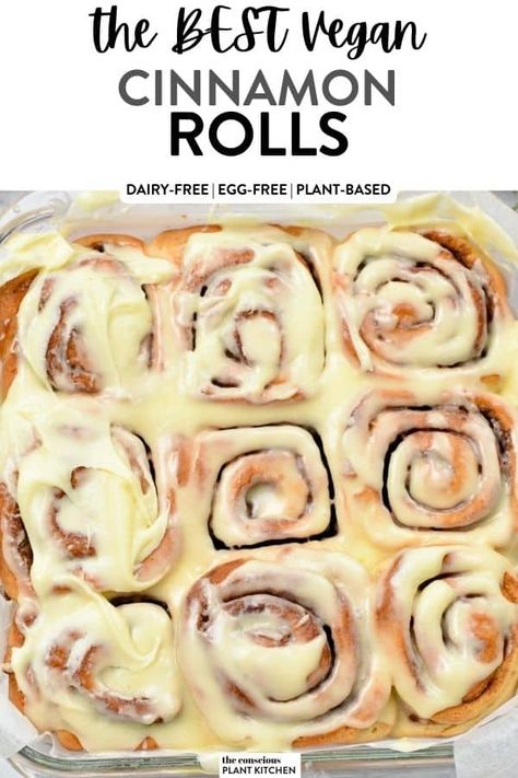 Vegan Sweet Recipes, Vegan Rolls Recipe, Vegan Cinnamon Rolls Recipe, Easy Vegan Cinnamon Rolls, Vegan Sourdough Cinnamon Rolls, Plant Based Cinnamon Rolls, Vegan Cinnamon Rolls Easy, Vegan Cinammon Rolls Recipes, Cinnamon Bread Pudding