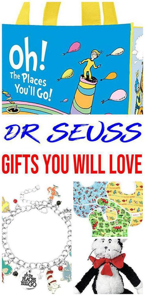 Check out these amazing dr seuss gifts. Give an awesome dr seuss party gift. These are great gift ideas for any dr seuss party and can help make anyones special day more memorable. Dr Seuss Gift Basket, Oh The Places You’ll Go Graduation Gift, Dr Seuss Gifts, Dr. Seuss Books, Seuss Party, Ultimate Gift Guide, Dr Seuss, The Ultimate Gift, Best Birthday Gifts