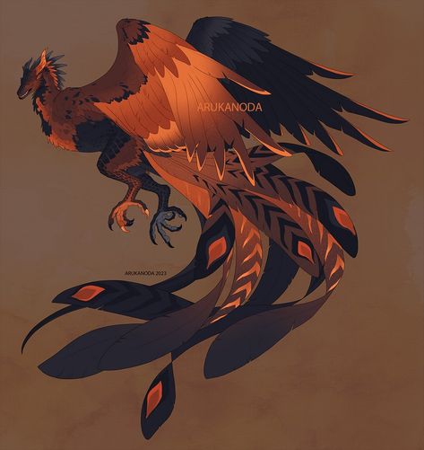 Bird Dragon, Wyvern Oc, Owl Dragon Hybrid, Phoenix Oc, Dragon Phoenix Hybrid, Bird Dragon Hybrid, Fantasy Avian Race, Mystical Creatures Drawings, Red Dragon Concept Art