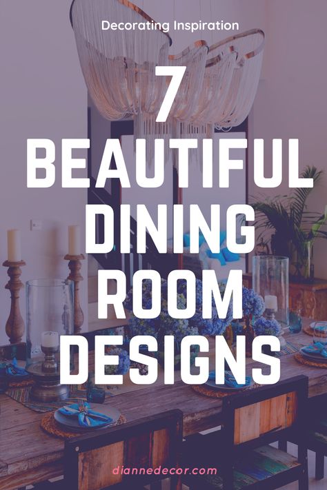 Although it may not be the most used space in your home, a formal dining room can be an incredible space. Here are 7 swoon-worthy dining room designs.    #diningroomdesign #diningroomideas #diningroomdecor #homedecorating #interiordesign #interiordecorating #interiorstyle #diningrooms Upscale Dining Room, Dining Room Inspiration Modern Chic, Large Dining Room Decor Ideas, Timeless Dining Room Decor, Beautiful Dining Room Ideas, Update Formal Dining Room, Amazing Dining Rooms, Classy Dining Room Ideas, Formal Dinning Room Decor Ideas