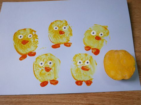 Potato Painting Ideas, Potato Printing Kids, Vegetable Printing Ideas, Potatoe Printing, Potato Print Art, Potato Craft, Potato Painting, Potato Prints, Potato Art