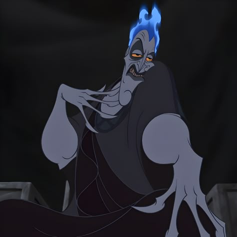 From animated Disney film, “Hercules” (1997). Hercules Character Design, Hercules Aesthetic, Hercules Characters, Disney Hades, Descendants Aesthetic, Hades Hercules, Hercules 1997, Disney+ Icon, Disney Moments