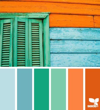 Looking for some Caribbean decor ideas for your beach house? We have put together ideas for color schemes, living rooms and interior design in the post. Design Seeds, Bright Designs, Blue House, Colour Schemes, Color Swatches, Color Pallets, 인테리어 디자인, Design Branding, Shutters