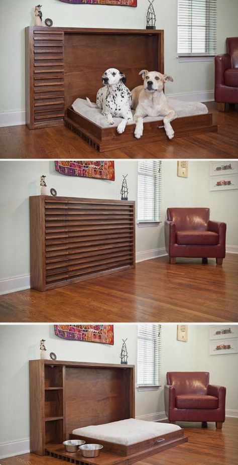 Dog Spaces, Murphy Bed Plans, Dog House Diy, Diy Dog Bed, Ideal Toys, Dog Rooms, Pet Ideas, Dog Furniture, Dog Ideas