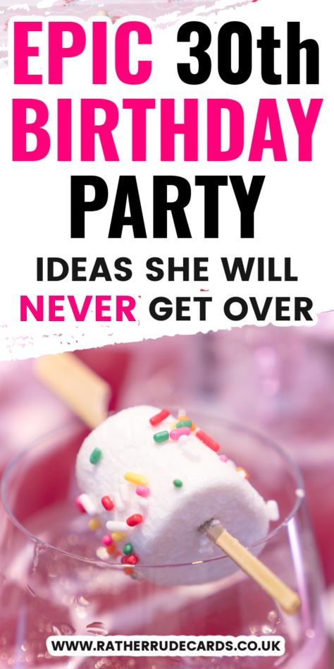 DIY creative 30th birthday party ideas for her 30 Birthday Decorations Diy, 30 Year Old Party Ideas, 30th Birthday Ideas For Mom, 30th Party Themes For Women, 30ths Birthday Party Ideas, Twin 30th Birthday Ideas, Thirty Year Old Birthday Ideas, Birthday Party Decorations 30, 31th Birthday Ideas For Women