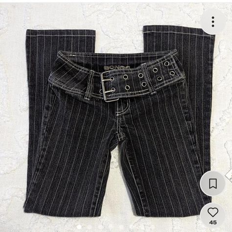 REPOP: they don’t fit :(  Vintage Bongo jeans, faded... - Depop Pinstripe Jeans, Bongo Jeans, Collage Girl, Closet Wishlist, Cool Jeans, Grey Jeans, Jeans Brands, Jeans Pants, Casual Pants